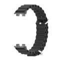 For Huawei Band 8 / 9 Mijobs Marine Silicone Breathable Watch Band(Black)