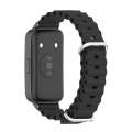 For Huawei Band 8 Mijobs Marine Silicone Breathable Watch Band(Black)