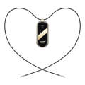 For Xiaomi Mi Band 8 Mijobs Stainless Steel Buckle Wax Rope Necklace(Black+Light Gold)