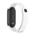 For Xiaomi Mi Band 8 Mijobs Solid Color Silicone Watch Band(White)