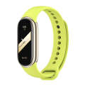 For Xiaomi Mi Band 8 Mijobs Solid Color Silicone Watch Band(Grass Green)