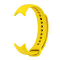 For Xiaomi Mi Band 8 Mijobs Solid Color Silicone Watch Band(Yellow)