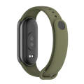 For Xiaomi Mi Band 8 Mijobs Solid Color Silicone Watch Band(Army Green)