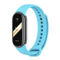 For Xiaomi Mi Band 8 Mijobs Solid Color Silicone Watch Band(Sky Blue)