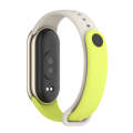 For Xiaomi Mi Band 8 Mijobs Dual Color Silicone Watch Band(Grass Green+Grey)