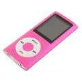 1.8 inch TFT Screen Metal MP4 Player With 8G TF Card+Earphone+Cable(Rose Red)