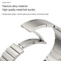 22mm Bamboo Joint Titanium Metal Watch Band(Titanium Gray)