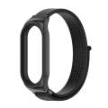 For Xiaomi Mi Band 8 Mijobs CS Case Breathable Nylon Loop Watch Band(Black)
