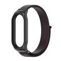 For Xiaomi Mi Band 8 Mijobs CS Case Breathable Nylon Loop Watch Band(Black Red)