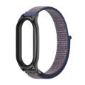 For Xiaomi Mi Band 8 Mijobs Plus Case Breathable Nylon Loop Watch Band(Midnight Blue Black)