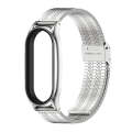 For Xiaomi Mi Band 8 Mijobs Plus Case Metal Watch Band(Silver)