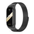 For Xiaomi Mi Band 8 Mijobs CS Case Milan Magnetic Stainless Steel Watch Band(Black)