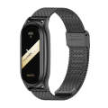 For Xiaomi Mi Band 8 Mijobs Plus Case Milan Buckle Metal Watch Band(Black)