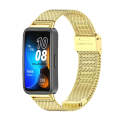 For Huawei Band 8 Mijobs Milan Buckle Stainless Steel Watch Band(Gold)