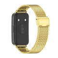 For Huawei Band 8 Mijobs Milan Buckle Stainless Steel Watch Band(Gold)