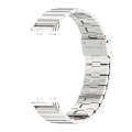 For Huawei Band 8 Mijobs Bamboo Buckle Stainless Steel Watch Band(Silver)
