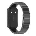 For Huawei Band 8 Mijobs Three Bead Bamboo Stainless Steel Watch Band(Bamboo Black)