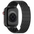 For Apple Watch Ultra 2 49mm Carbon Fiber Magnetic Loop Watch Band(Black)