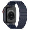 For Apple Watch Ultra 2 49mm Carbon Fiber Magnetic Loop Watch Band(Midnight Blue)