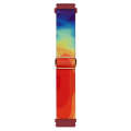 For Coros Pace 2 / Coros Apex 42mm 20mm Painted Colorful Nylon Woven Buckle Watch Band(Liquid Col...