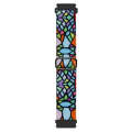 For Coros Apex Pro / Apex 46mm 22mm Painted Colorful Nylon Woven Buckle Watch Band(Geometric Rain...
