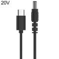 20V 5.5 x 2.1mm DC Power to Type-C Adapter Cable