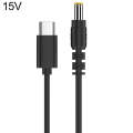 15V 5.5 x 2.5mm DC Power to Type-C Adapter Cable