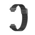 For Fitbit Inspire 3 Buckle Fine Mesh Stainless Ssteel Watch Band(Black)