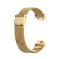 For Fitbit Inspire 3 Buckle Fine Mesh Stainless Ssteel Watch Band(Gold)