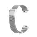 For Fitbit Inspire 3 Buckle Fine Mesh Stainless Ssteel Watch Band(Silver)