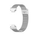 For Fitbit Inspire 3 Buckle Fine Mesh Stainless Ssteel Watch Band(Silver)