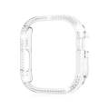 For Apple Watch Ultra 2 / Ultra 49mm Double Row Diamond Hollow PC Watch Case(Transparent)