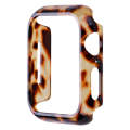 For Apple Watch Series 9 / 8 / 7 45mm Printed Resin PC Watch Case(Tortoiseshell)