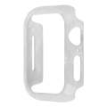 For Apple Watch Series 9 / 8 / 7 45mm Printed Resin PC Watch Case(Pearl White)