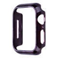 For Apple Watch Series 6 / 5 / 4 / SE 44mm Printed Resin PC Watch Case(Purple)
