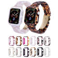 For Apple Watch Series 9 / 8 / 7 41mm Printed Resin PC Watch Case(Tortoiseshell)