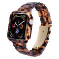 For Apple Watch Series 9 / 8 / 7 41mm Printed Resin PC Watch Band Case Kit(Rainbow)