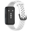 For Huawei Band 8 Solid Color Breathable Silicone Watch Band(White)