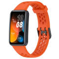 For Huawei Band 8 Solid Color Breathable Silicone Watch Band(Orange)