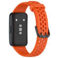 For Huawei Band 8 Solid Color Breathable Silicone Watch Band(Orange)