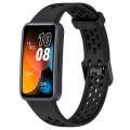 For Huawei Band 8 Solid Color Breathable Silicone Watch Band(Black)