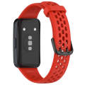 For Huawei Band 8 Solid Color Breathable Silicone Watch Band(Red)