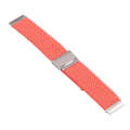 For Samsung Galaxy Watch 6 / 6 Classic Nylon Braided Metal Buckle Watch Band(Bright Pink)