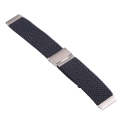 For Samsung Galaxy Watch 6 / 6 Classic Nylon Braided Metal Buckle Watch Band(Charcoal)