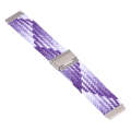 For Samsung Galaxy Watch 6 / 6 Classic Nylon Braided Metal Buckle Watch Band(Purple)