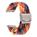 For Samsung Galaxy Watch 6 / 6 Classic Nylon Braided Metal Buckle Watch Band(Colorful)