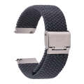 For Samsung Galaxy Watch 6 / 6 Classic Nylon Braided Metal Buckle Watch Band(Dark Blue)