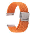 For Samsung Galaxy Watch 6 / 6 Classic Nylon Braided Metal Buckle Watch Band(Orange)