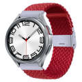 For Samsung Galaxy Watch 6 / 6 Classic Nylon Braided Metal Buckle Watch Band(Red)