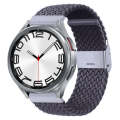 For Samsung Galaxy Watch 6 / 6 Classic Nylon Braided Metal Buckle Watch Band(Gray)